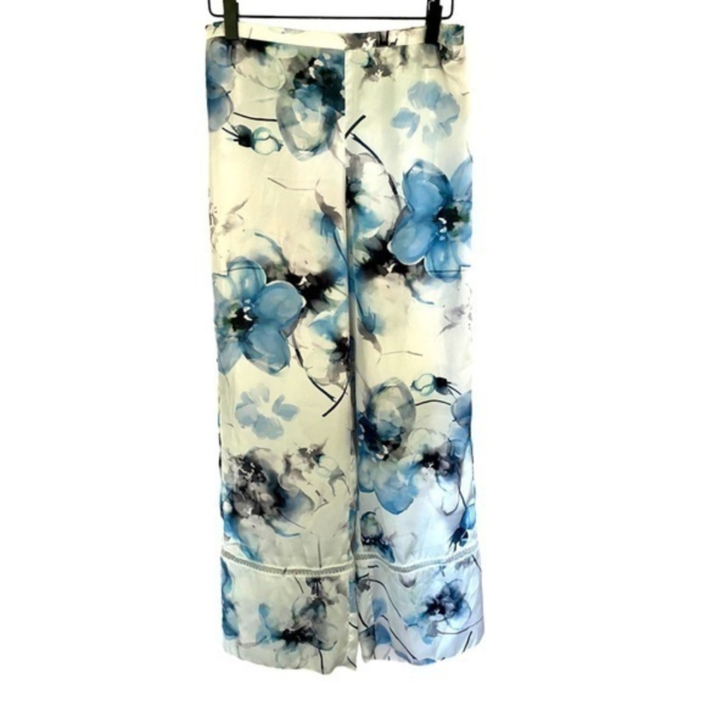 Samantha Chang women’s WELLNESS ZOE FULL-LENGTH PJ PANT PRINTED WISPY BLUES S